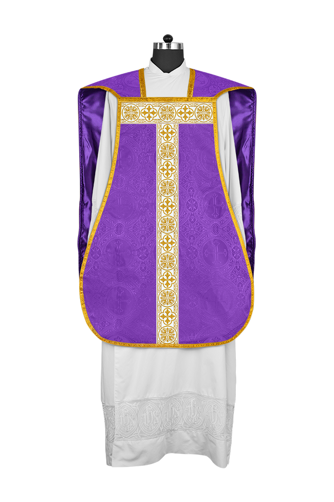 Fiddleback Vestment adorned with lace