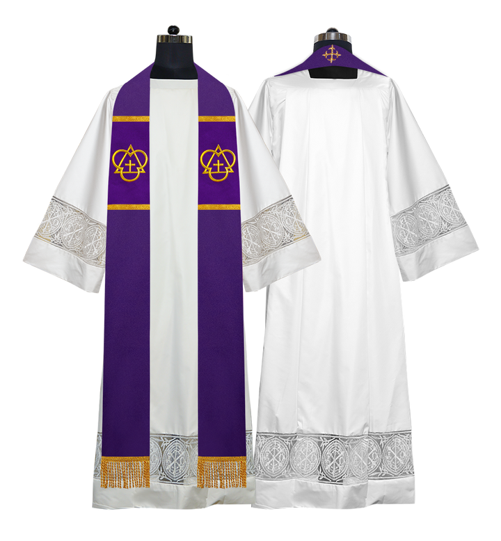 Solemn clergy overlay stole