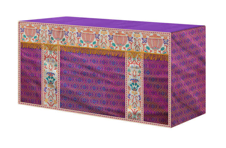 CORONATION TAPESTRY ALTAR CLOTH WITH TRIMS