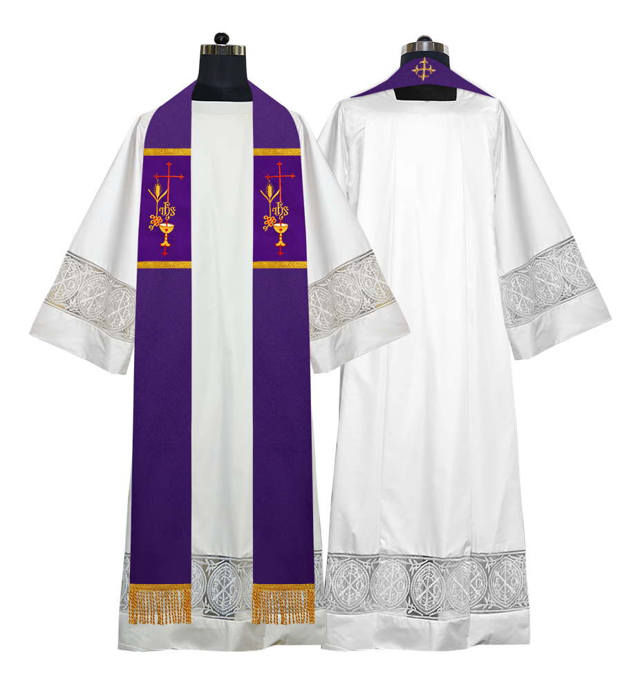 Solemn clergy overlay stole