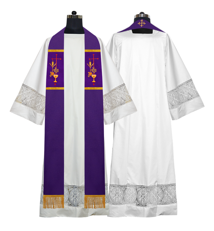 Solemn clergy overlay stole