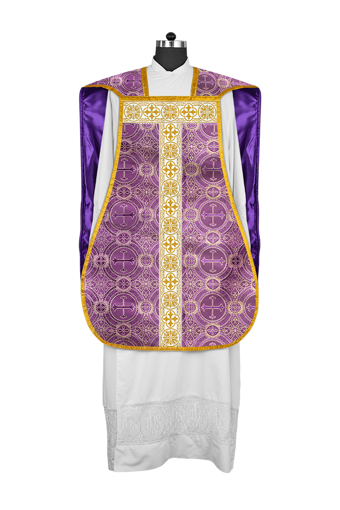 Fiddleback Vestment adorned with lace