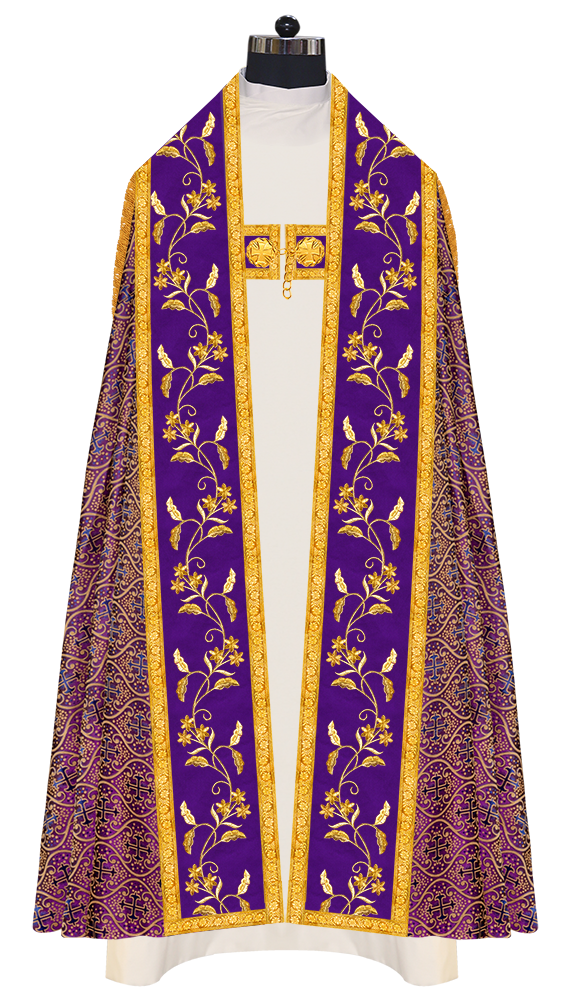 Monastic Roman cope vestments - Floral collection