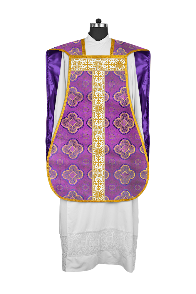 Fiddleback Vestment adorned with lace