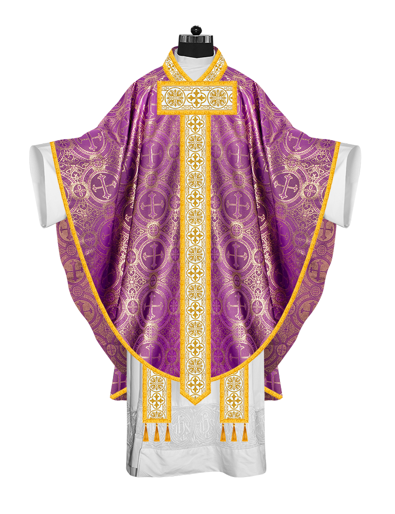 Gothic Chasuble with Elegant Braided orphrey