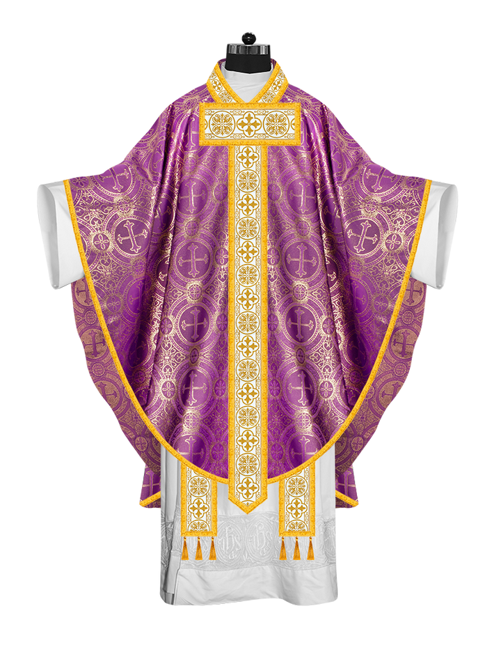 Gothic Chasuble with Elegant Braided orphrey