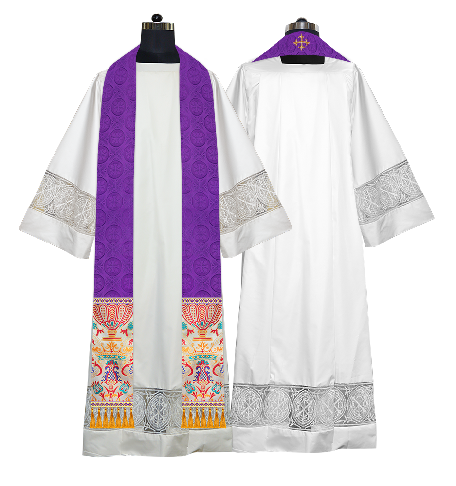 Handmade Liturgical Stole in Coronation Tapestry