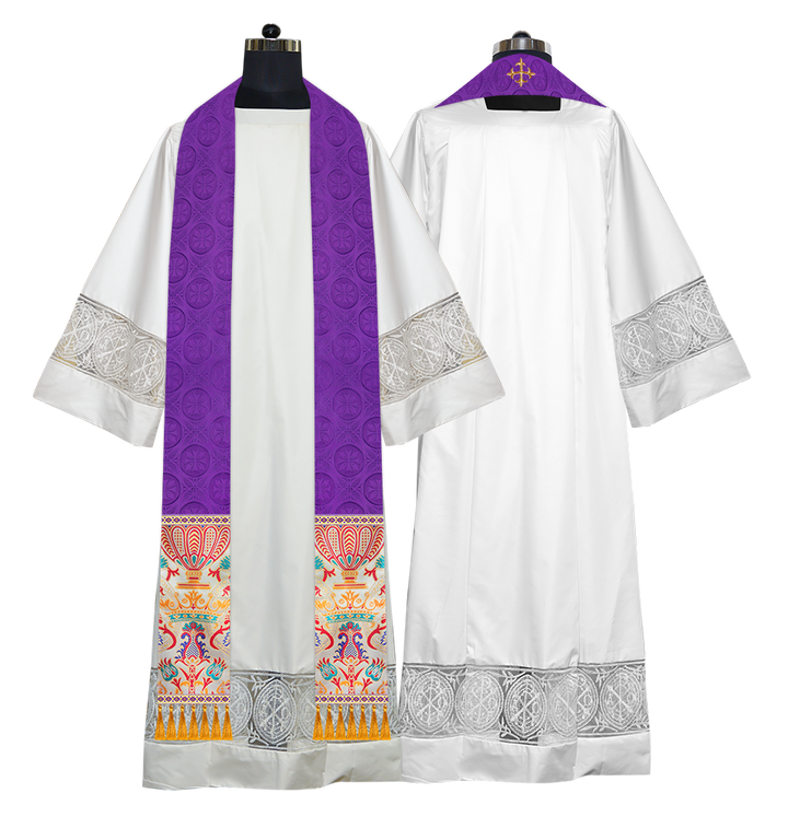 Handmade Liturgical Stole in Coronation Tapestry