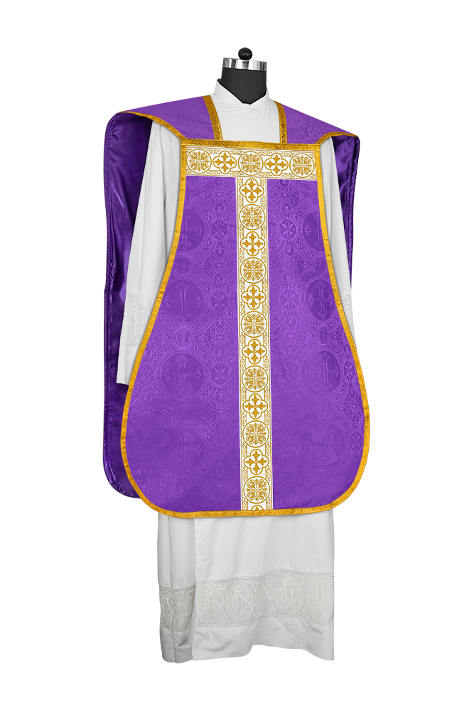 Fiddleback Vestment adorned with lace