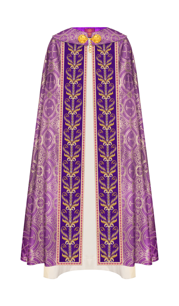 GOTHIC COPE VESTMENTS ADORNED WITH DETAILED BRAIDS