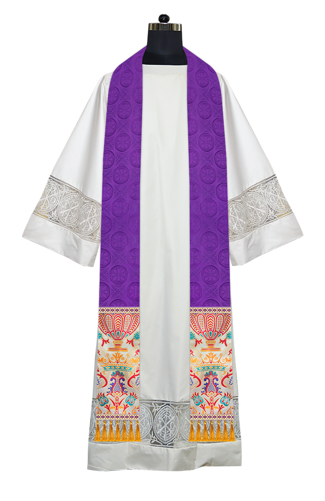 Handmade Liturgical Stole in Coronation Tapestry