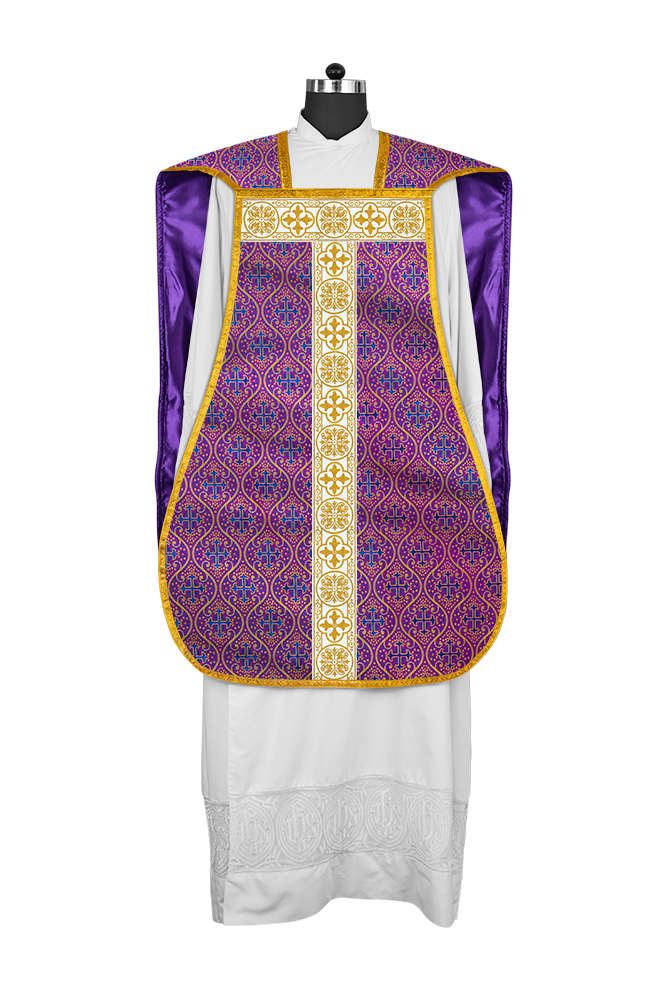 Fiddleback Vestment adorned with lace