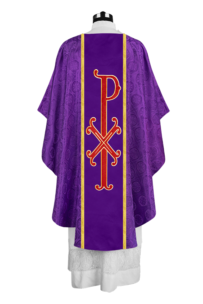 Gothic Chasuble with Ornate PAX Design