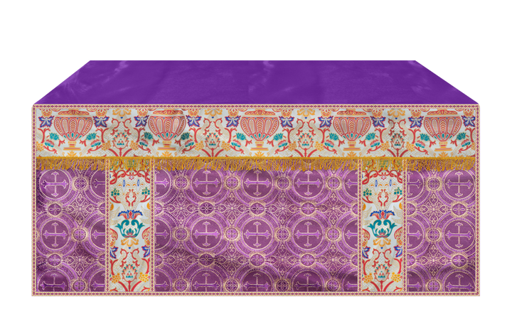 CORONATION TAPESTRY ALTAR CLOTH WITH TRIMS