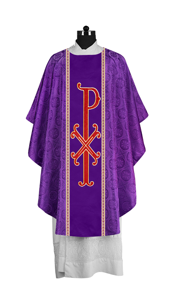 Gothic Chasuble with Ornate PAX Design