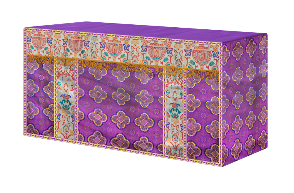 CORONATION TAPESTRY ALTAR CLOTH WITH TRIMS