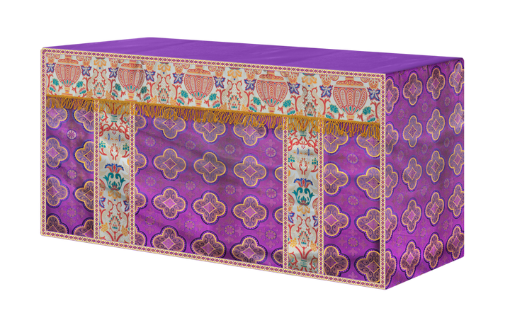 CORONATION TAPESTRY ALTAR CLOTH WITH TRIMS