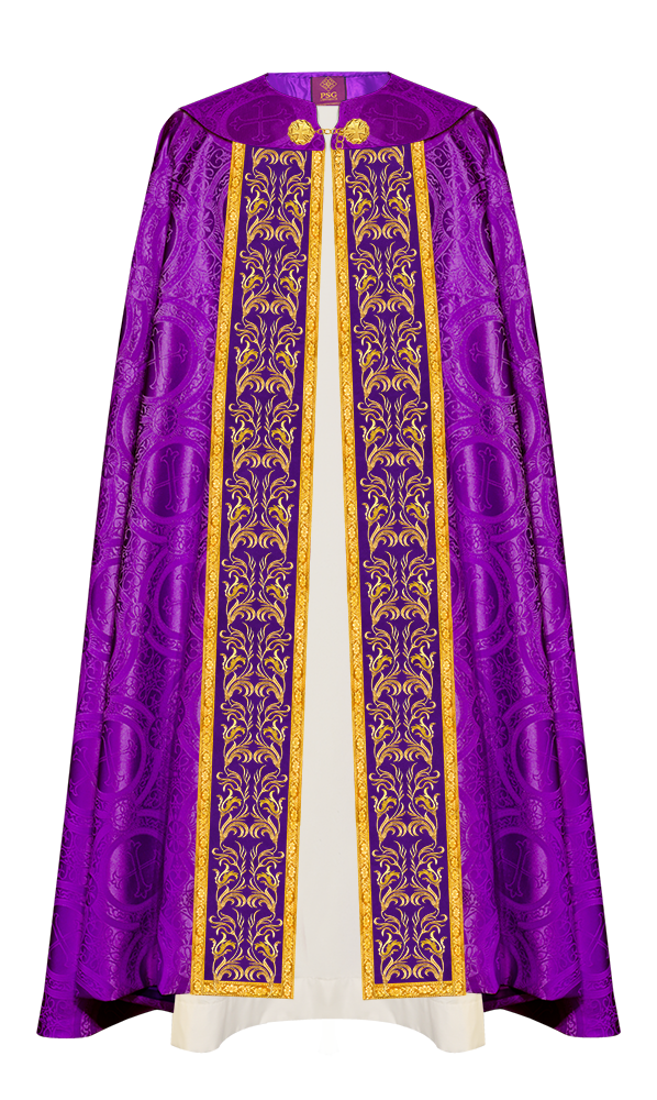 GOTHIC COPE EXECUTED WITH EMBROIDERED ORPHREY