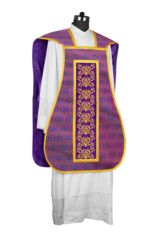 Fiddleback Vestment with Embroidered Orphrey