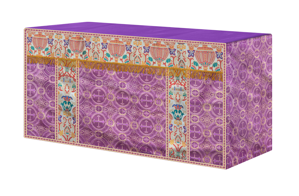 CORONATION TAPESTRY ALTAR CLOTH WITH TRIMS