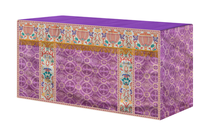 CORONATION TAPESTRY ALTAR CLOTH WITH TRIMS