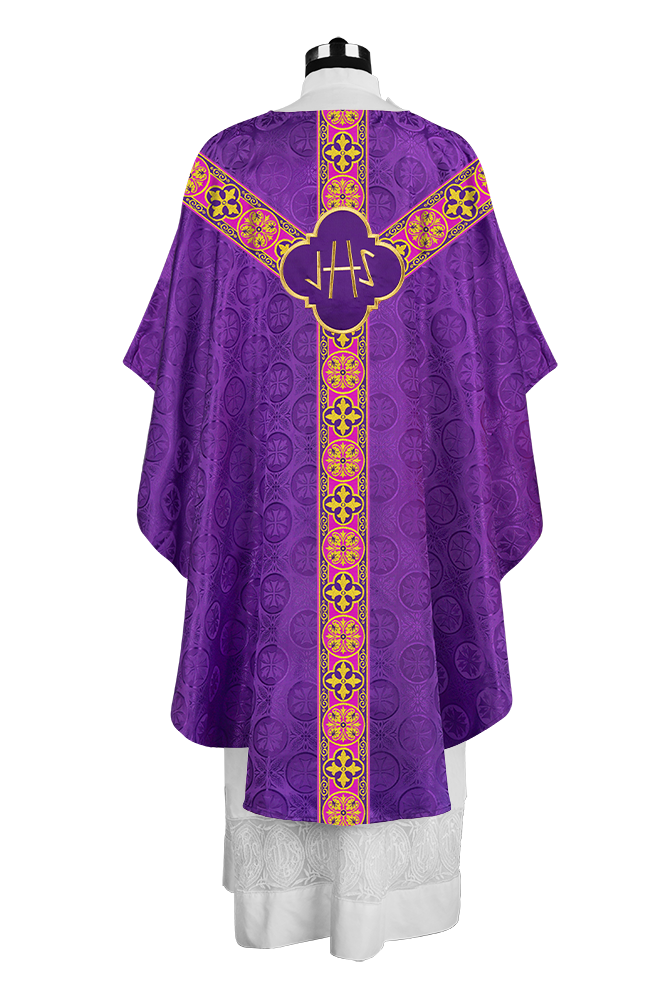 Gothic Chasuble with Y-type Designer Orphrey and Motif