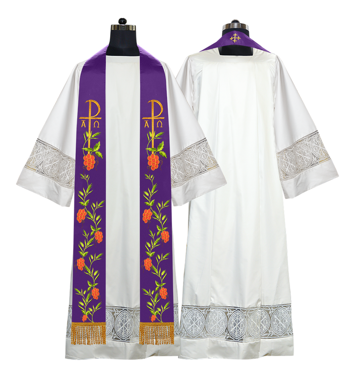 Clergy Stoles with Golden Embroidery