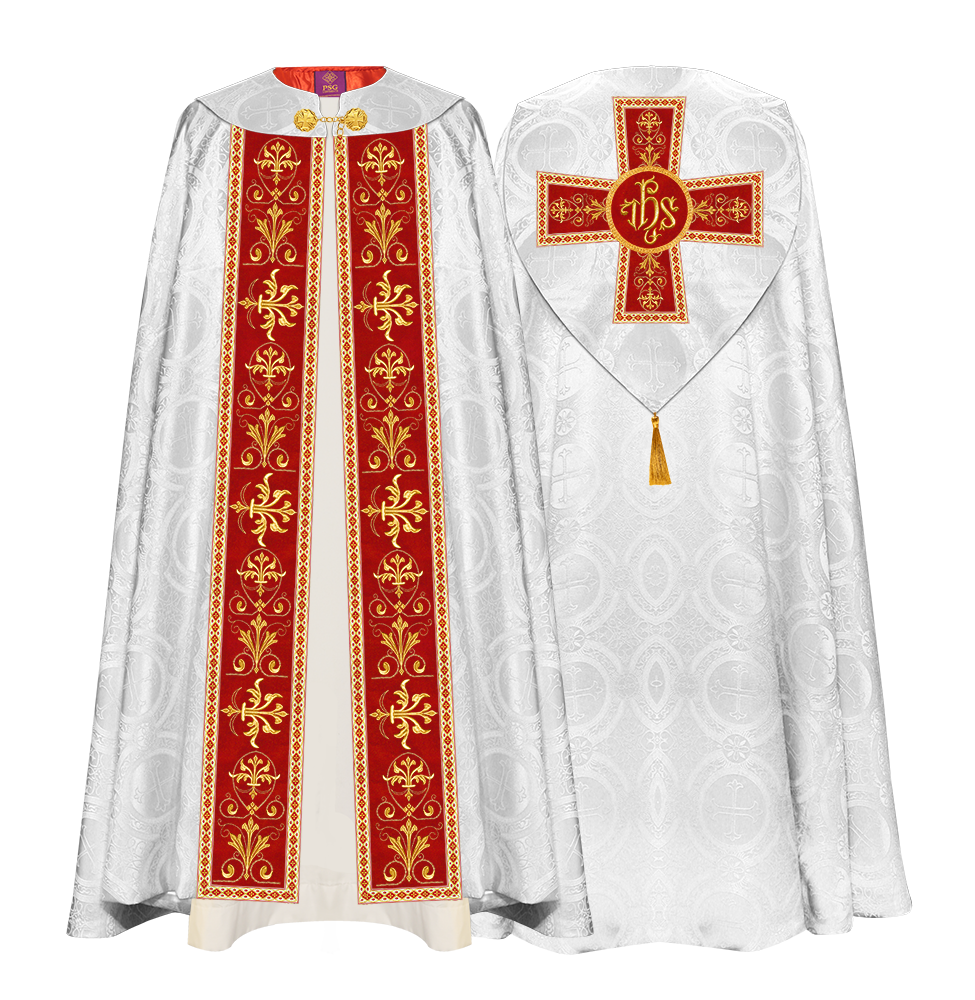 GOTHIC COPE VESTMENTS WITH COLOUR TRIMS