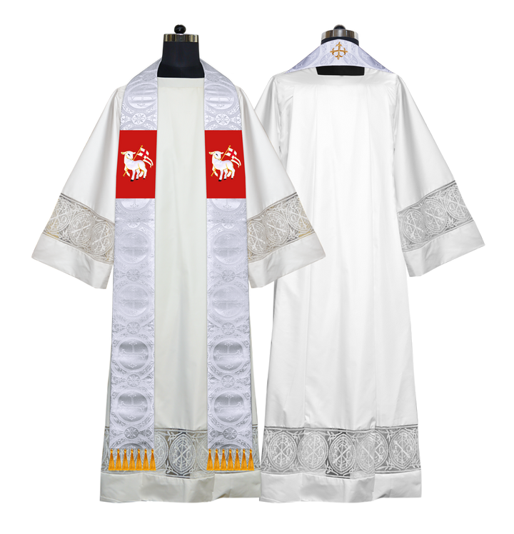 Embroidered Priest Stole with Motif