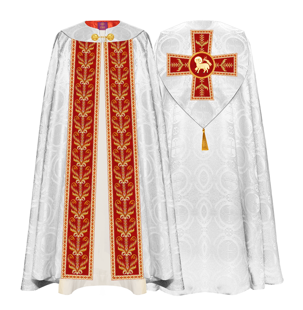 GOTHIC COPE VESTMENTS ADORNED WITH DETAILED BRAIDS