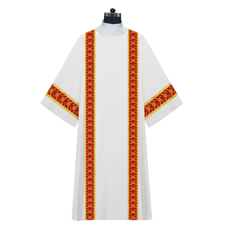 Dalmatics with adorned embroidery