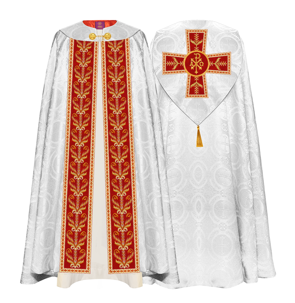 GOTHIC COPE VESTMENTS ADORNED WITH DETAILED BRAIDS