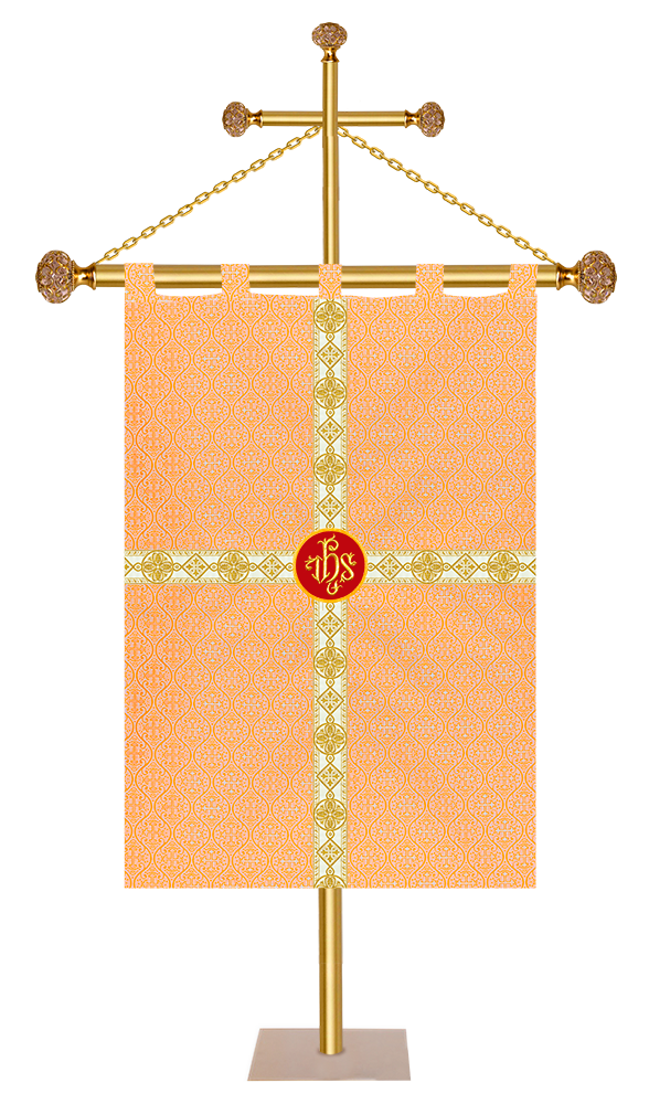Liturgical Banner with White Orphrey