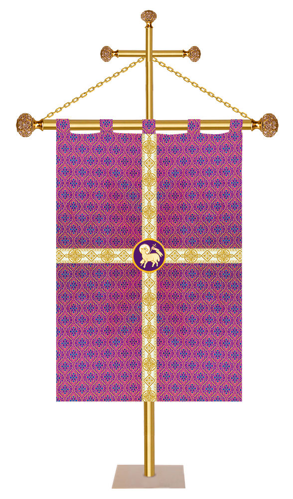 Liturgical Banner with White Orphrey