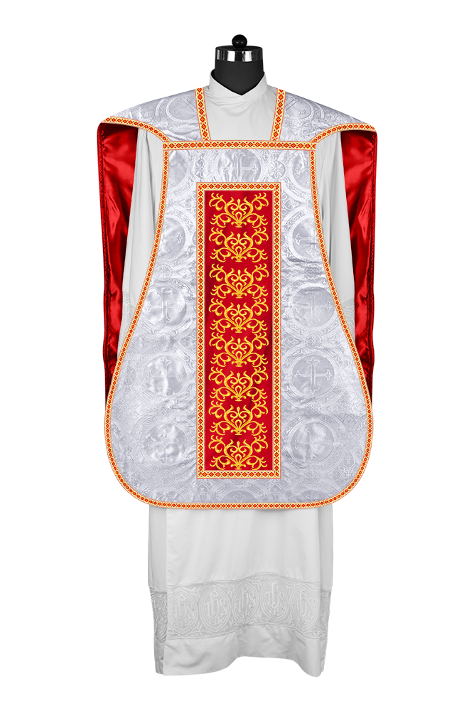 Traditional Fiddleback Vestments with Motifs and Trims