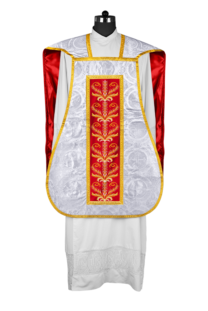 Chasuble Roman Fiddleback Vestment - Sanctus Collection