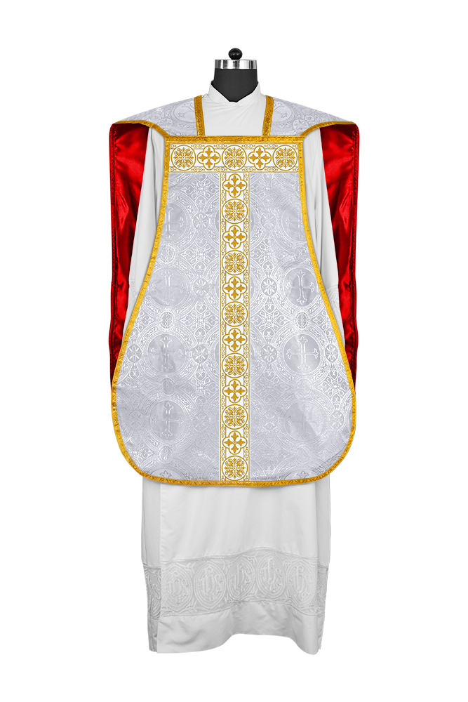 Fiddleback Vestment adorned with lace
