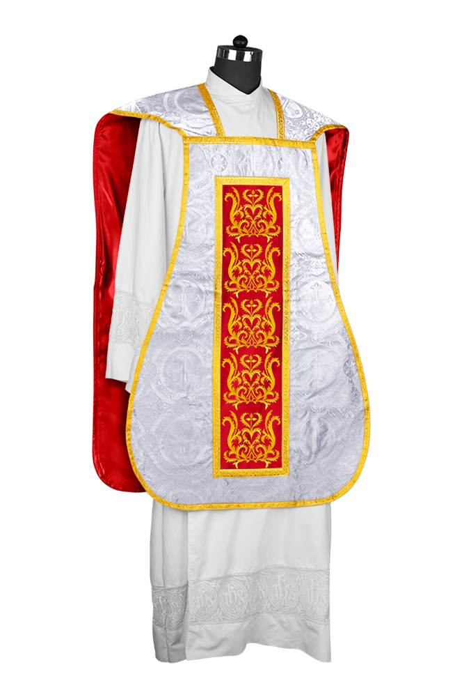Fiddleback vestment with golden orphrey - Spiritus Collection