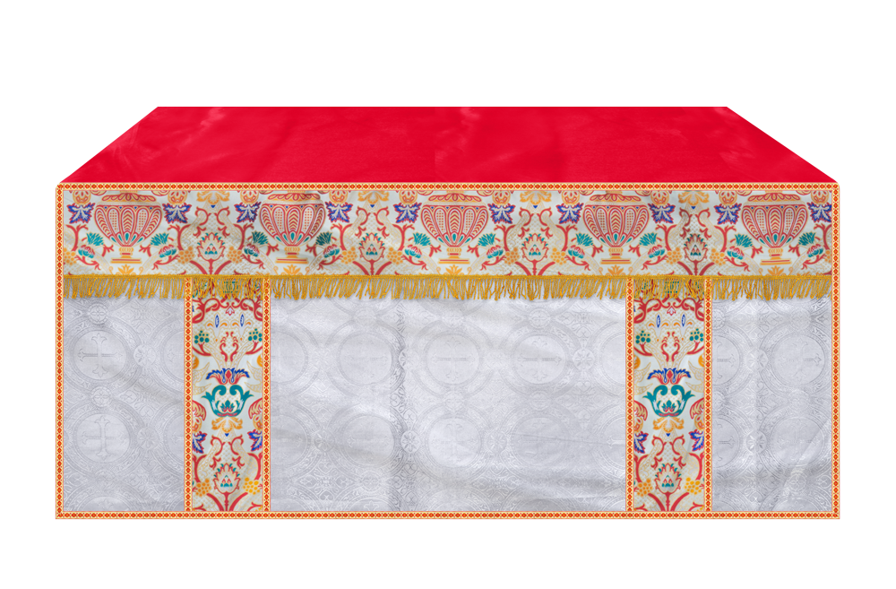CORONATION TAPESTRY ALTAR CLOTH WITH TRIMS