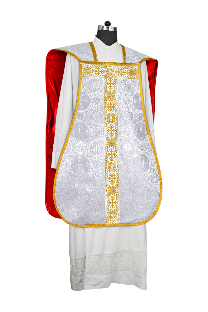 Fiddleback Vestment adorned with lace
