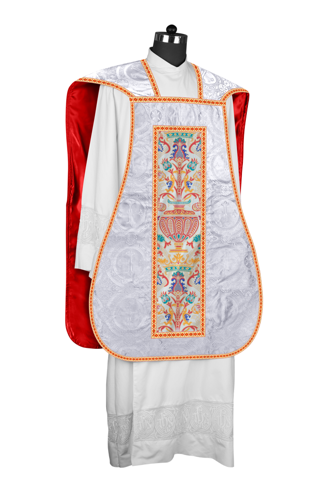 Coronation Tapestry Roman Chasuble with Braided Trims
