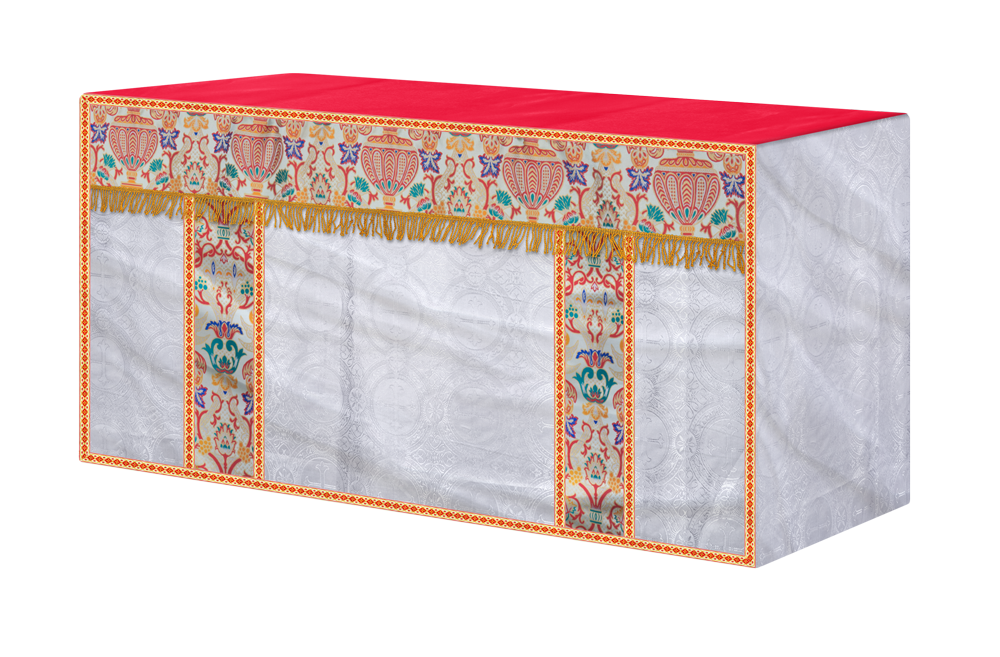 CORONATION TAPESTRY ALTAR CLOTH WITH TRIMS