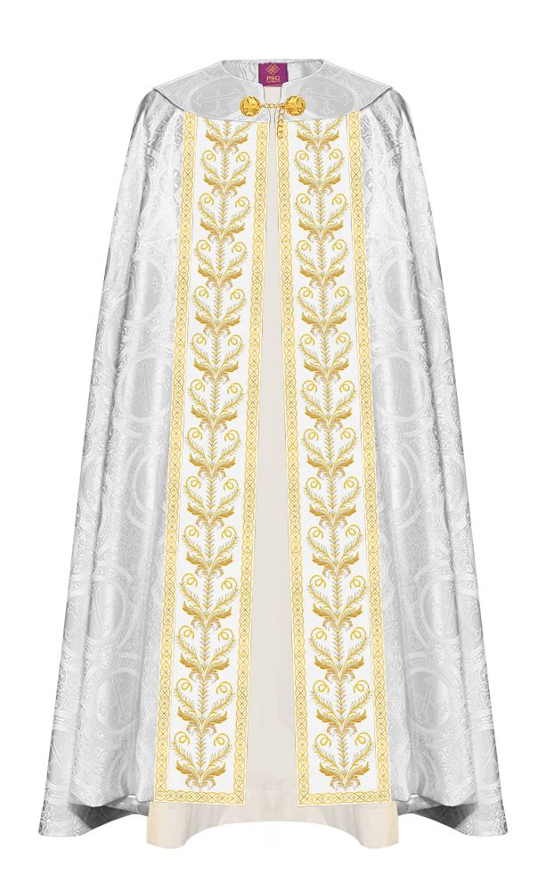 GOTHIC COPE VESTMENTS ADORNED WITH DETAILED BRAIDS