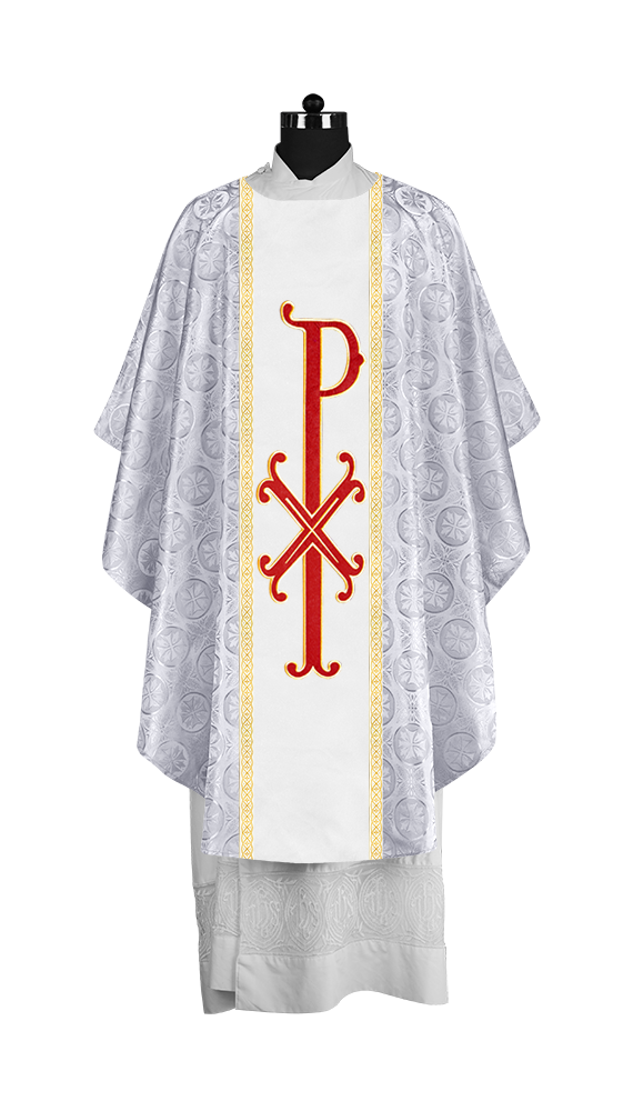 Gothic Chasuble with Ornate PAX Design