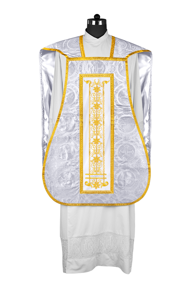 Roman embroidered chasuble vestment - Contemporary collection