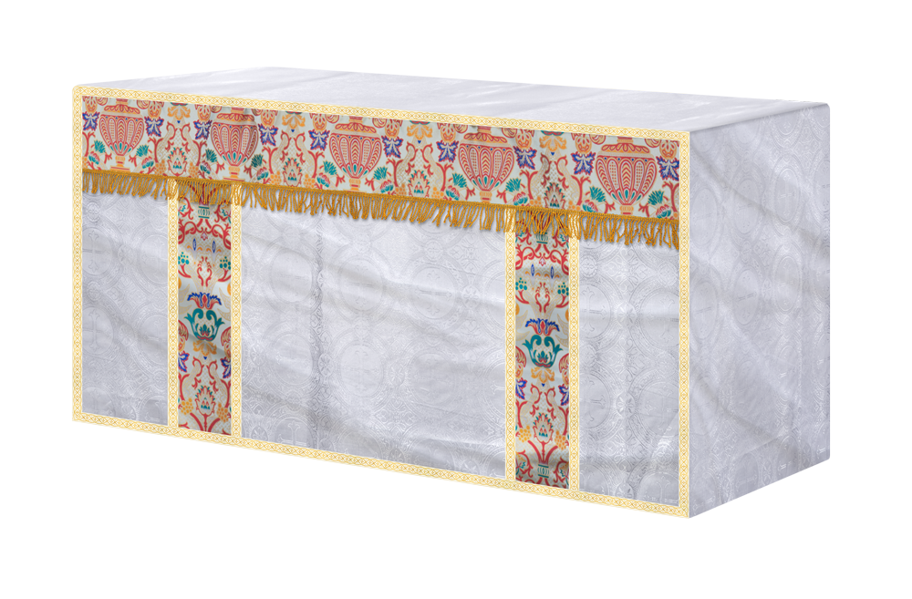 CORONATION TAPESTRY ALTAR CLOTH WITH TRIMS