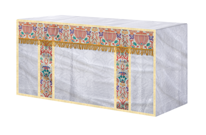 CORONATION TAPESTRY ALTAR CLOTH WITH TRIMS