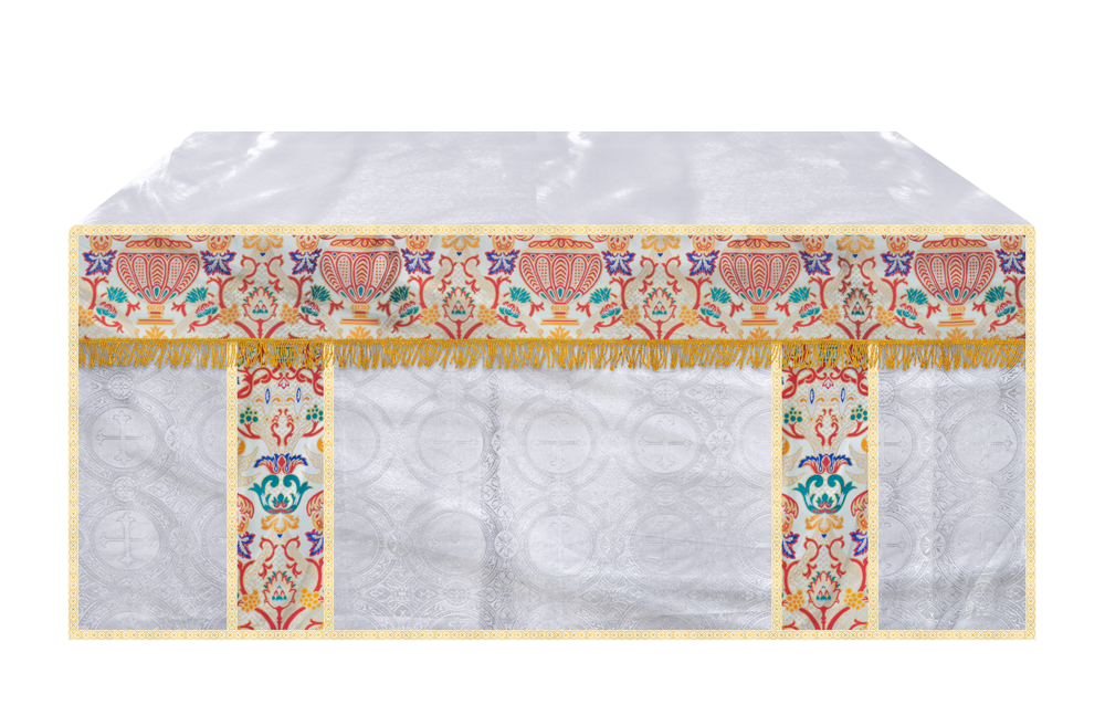 CORONATION TAPESTRY ALTAR CLOTH WITH TRIMS