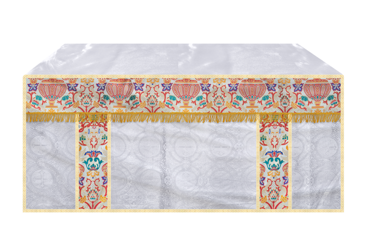 CORONATION TAPESTRY ALTAR CLOTH WITH TRIMS