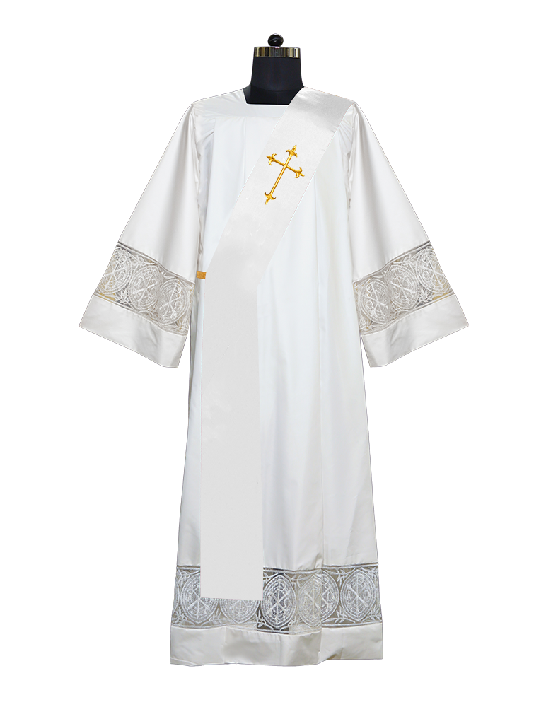 Deacon Stole with Adorned Cross Motif